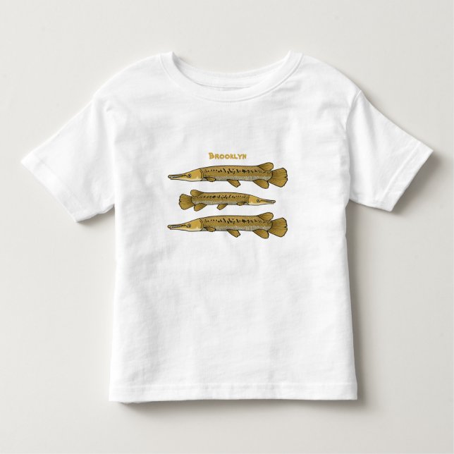 Camiseta Infantil Ilustração de desenho animado de marisco de jacaré (Frente)