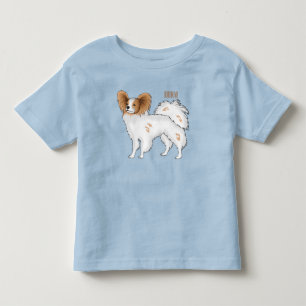 Camiseta Infantil Ilustração de desenho animado de Papillon