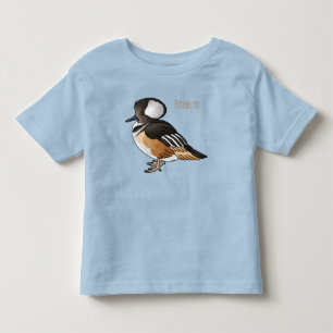 Camiseta Infantil ilustração de desenho animado de pato mergulhão