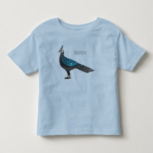 Camiseta Infantil Ilustração de desenho animado de pheasant pheasant