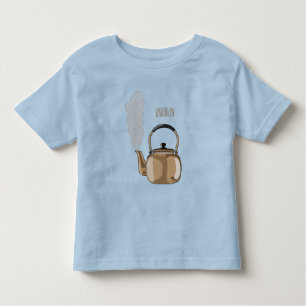 Camiseta Infantil Ilustração de desenho animado de Stovetop ou de ch