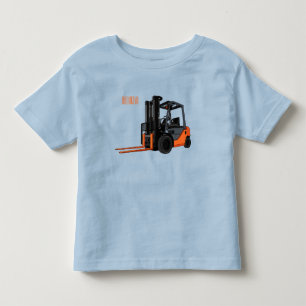 Camiseta Infantil Ilustração de desenho animado do empilhador
