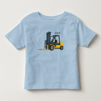 Camiseta Infantil Ilustração de desenho animado do empilhador