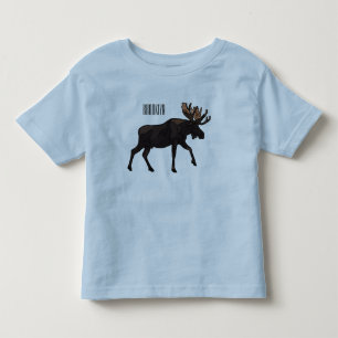 Camiseta Infantil ilustração de desenho de alce
