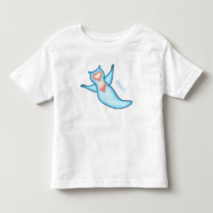 Camiseta Infantil Ilustração de desenho de anjo marinho