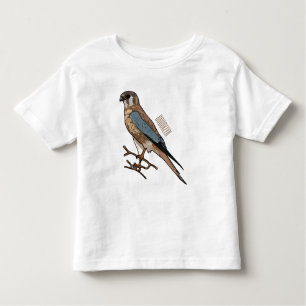 Camiseta Infantil Ilustração de desenho de aves do estrel americano