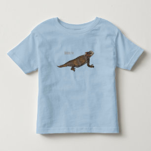 Camiseta Infantil Ilustração de desenho de lagarto com horda-regal