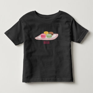 Camiseta Infantil Ilustração de desenho de Macaron