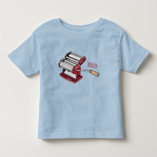 Camiseta Infantil Ilustração de desenho do fabricante de massas (Frente)