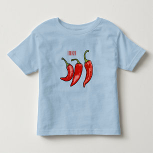 Camiseta Infantil Ilustração de desenho em chili