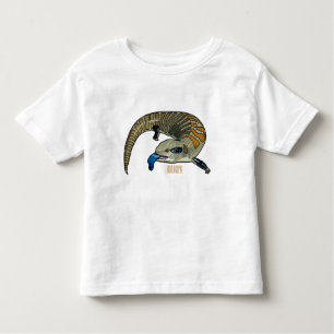 Camiseta Infantil Ilustração de desenho em tons azuis