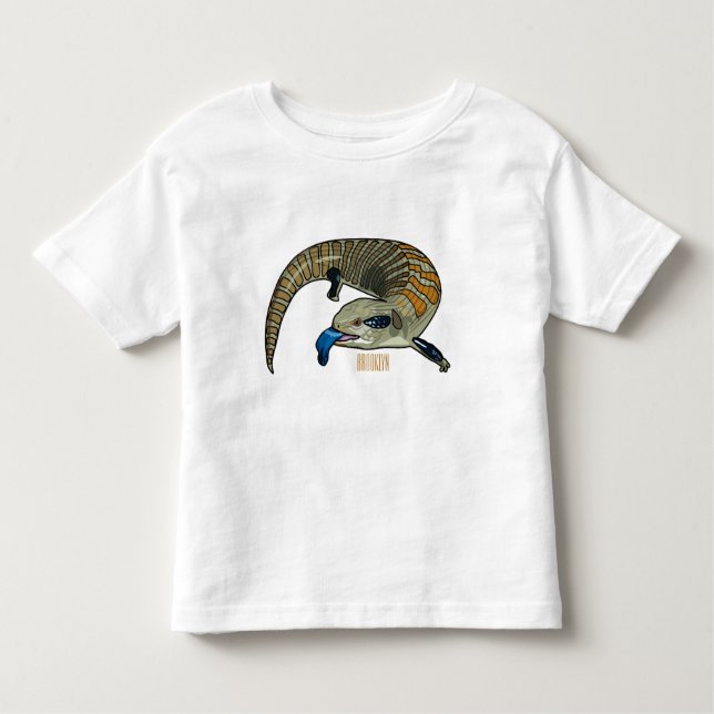 Camiseta Infantil Ilustração de desenho em tons azuis (Frente)