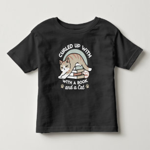 Camiseta Infantil Ilustração de Gato do Livro ao Longo - Enrolada e
