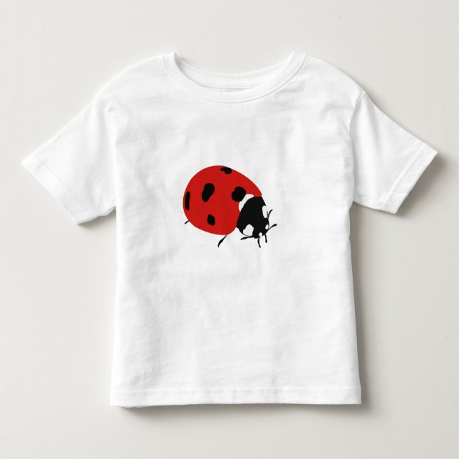Camiseta Infantil Ilustração de Joana-Martim Vermelha Fofa (Frente)