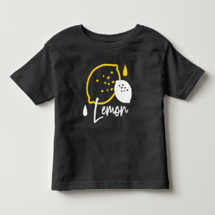 Camiseta Infantil Ilustração de Limão de abstrato - Citrinos frescos