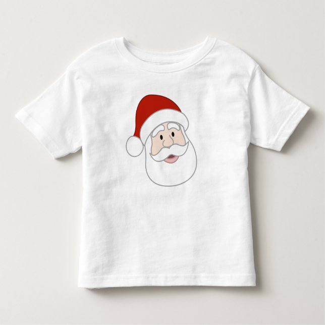Camiseta Infantil Ilustração de Papai Noel (Frente)