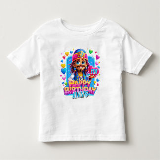 Camiseta Infantil Ilustração de presentes do Capitão Birthday Kids