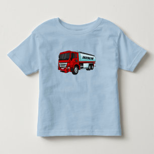 Camiseta Infantil Ilustração do desenho animado do transporte de c