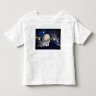 Camiseta Infantil Ilustração do Dia das Bruxas de um artista