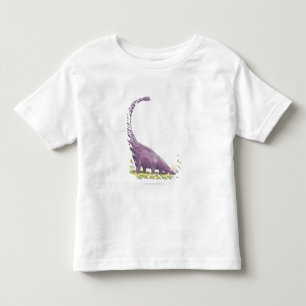 Camiseta Infantil Ilustração do dinossauro de Giraffatitan