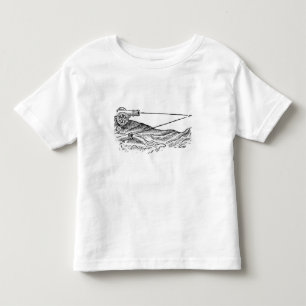 Camiseta Infantil Ilustração do fogo de canhão