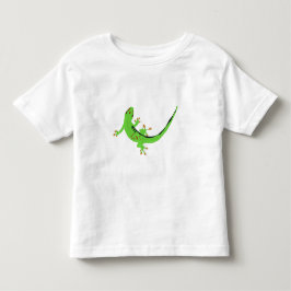 Camiseta Infantil Ilustração do Réptil Gecko Lizard