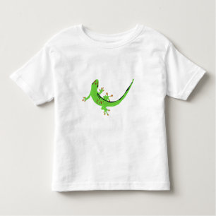 Camiseta Infantil Ilustração do Réptil Gecko Lizard