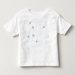 Camiseta Infantil ilustração do vôo do avião