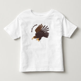 Camiseta Infantil ilustração engraçada da águia-ouro