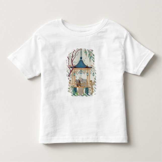 Camiseta Infantil Ilustração para "Fetes Galantes" por Paul Verlaine (Frente)