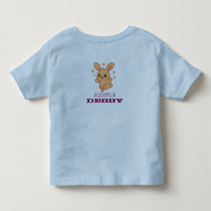 Camiseta Infantil Ilustração Personalizada de Coelho Sunny Bounce Bu
