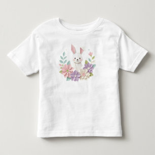 Camiseta Infantil Ilustração personalizada de festa do coelho Bibby 