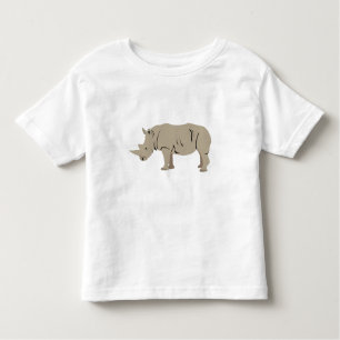 Camiseta Infantil Ilustração Rinoceronte