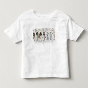 Camiseta Infantil Ilustrações dos hieroglyphics dos túmulos de t