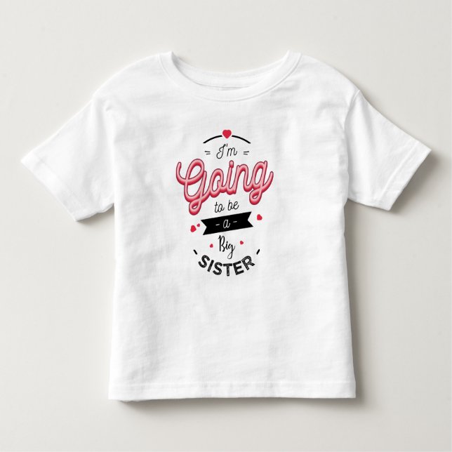 Camiseta Infantil I'm going to be a big sister (Frente)