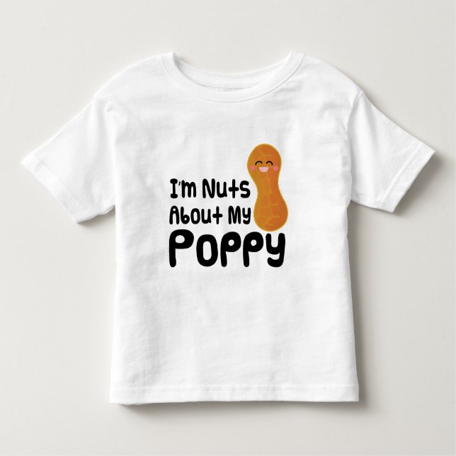 Camiseta Infantil Im loucos sobre minha papoila (Frente)