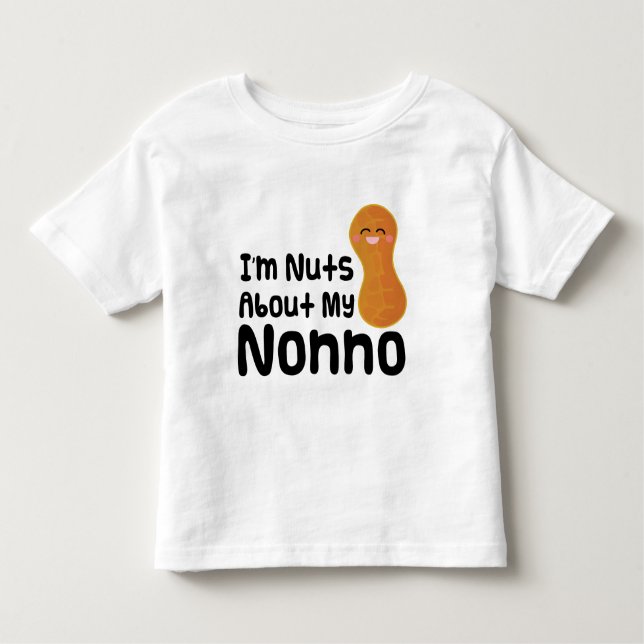 Camiseta Infantil Im loucos sobre Nonno (Frente)