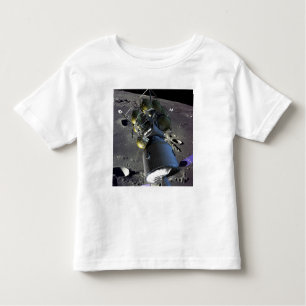 Camiseta Infantil Imagem artística de uma nova nave espacial para a 