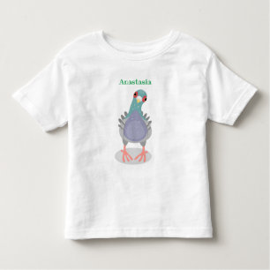 Camiseta Infantil Imagem curiosa e engraçada de desenho animado do p