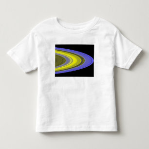Camiseta Infantil imagem da Falso-cor dos anéis de Saturn