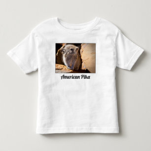 Camiseta Infantil Imagem da Pica Americana e Fonte Moderna