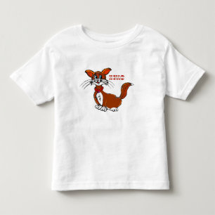 Camiseta Infantil Imagem de Cat Impressa T Shirt
