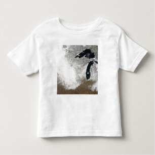 Camiseta Infantil Imagem de cor verdadeira da neve