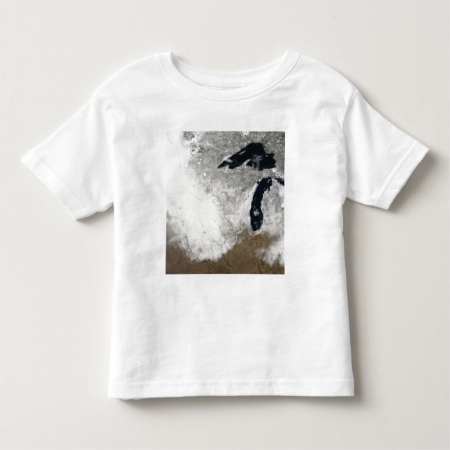 Camiseta Infantil Imagem de cor verdadeira da neve (Frente)