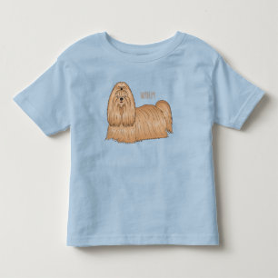 Camiseta Infantil Imagem de desenho animado de cabelos longos Shih t