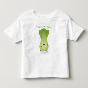 Camiseta Infantil Imagem de desenho animado de "choy bok" bonito