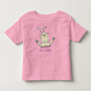 Camiseta Infantil Imagem de desenho animado de coelho bonito