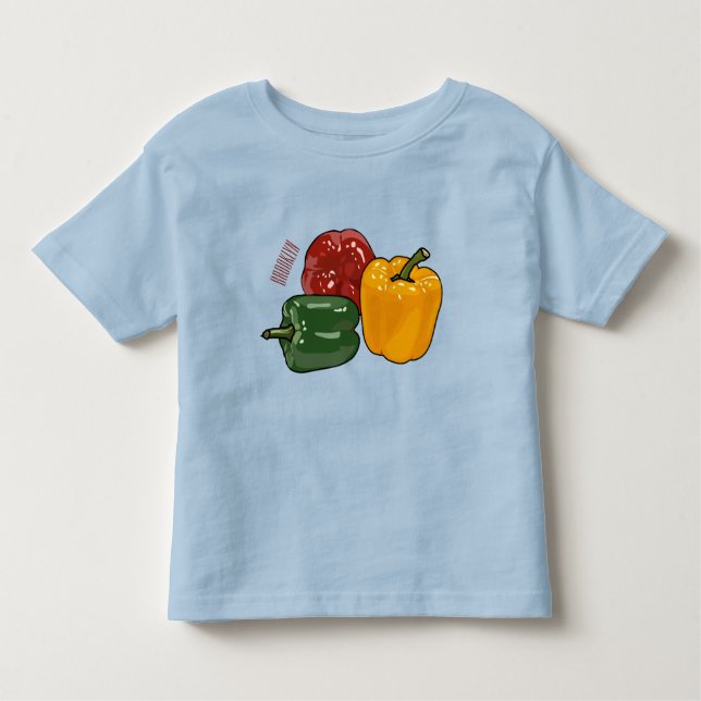 Camiseta Infantil Imagem de desenho em Capsicum (Frente)