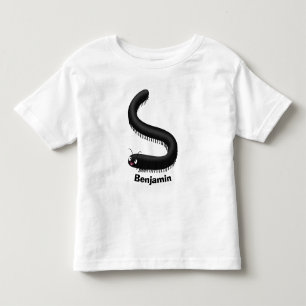 Camiseta Infantil Imagem de desenho em forma de milipede