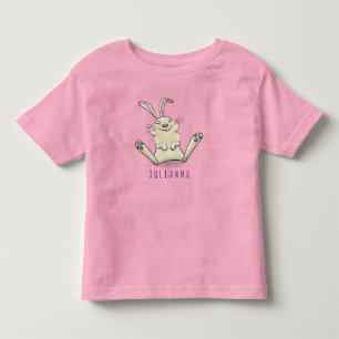 Camiseta Infantil Imagem de desenhos animados de coelho bonito